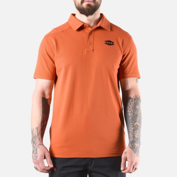 Latest Brunt The Stretch Polo - Latest Brunt Orange Latest Brunt The Stretch Polo - Latest Brunt Orange