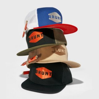 Latest Brunt Flat Brim Snapbacks - Black