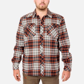 Latest Brunt The Flannel Shirt - Grey Plaid