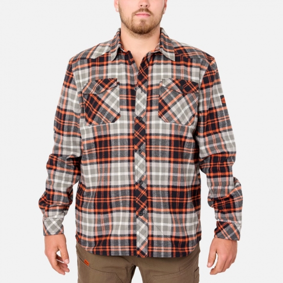 Latest Brunt The Flannel Shirt - Grey Plaid Latest Brunt The Flannel Shirt - Grey Plaid