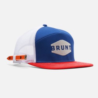 Latest Brunt Flat Brim Snapbacks - Red White And Blue Latest Brunt Flat Brim Snapbacks - Red White And Blue
