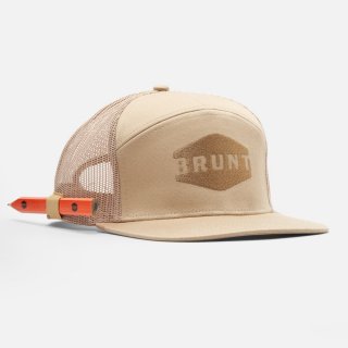 Latest Brunt Flat Brim Snapbacks - Khaki