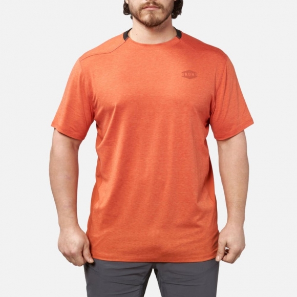 Latest Brunt The McKenna Tech Shirt - Orange Heather Latest Brunt The McKenna Tech Shirt - Orange Heather
