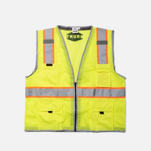 Latest Brunt Hi-Vis Safety Vest - Hi-Vis Yellow Latest Brunt Hi-Vis Safety Vest - Hi-Vis Yellow
