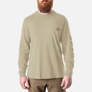 Latest Brunt The Martin Long Sleeve Pocket Tee - Khaki