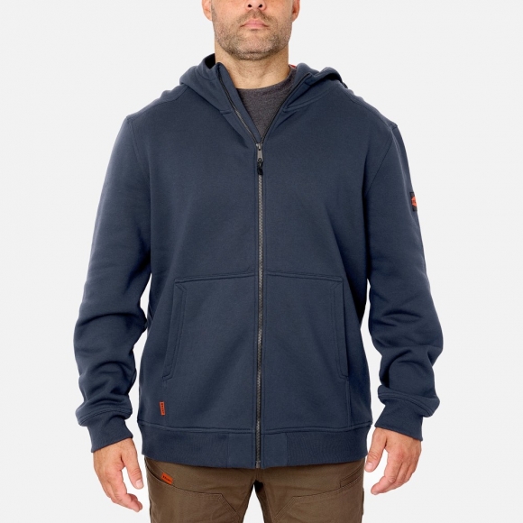 Latest Brunt The Shevlin Full-Zip Hoodie - Navy Blue Latest Brunt The Shevlin Full-Zip Hoodie - Navy Blue