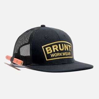 Latest Brunt Flat Brim Snapbacks - Black And Gold