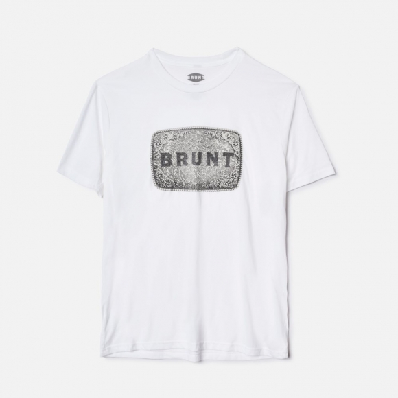 Latest Brunt The Belt Buckle Tee - White Latest Brunt The Belt Buckle Tee - White