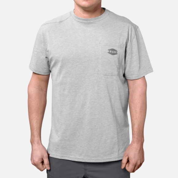 Latest Brunt The Martin Pocket Tee - Light Grey Heather Latest Brunt The Martin Pocket Tee - Light Grey Heather
