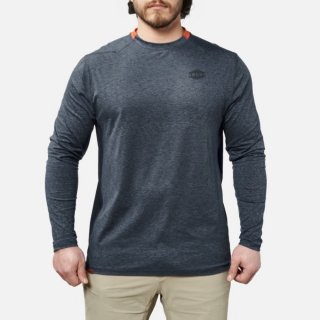 Latest Brunt The McKenna Long Sleeve Tech Shirt - Blue Heather