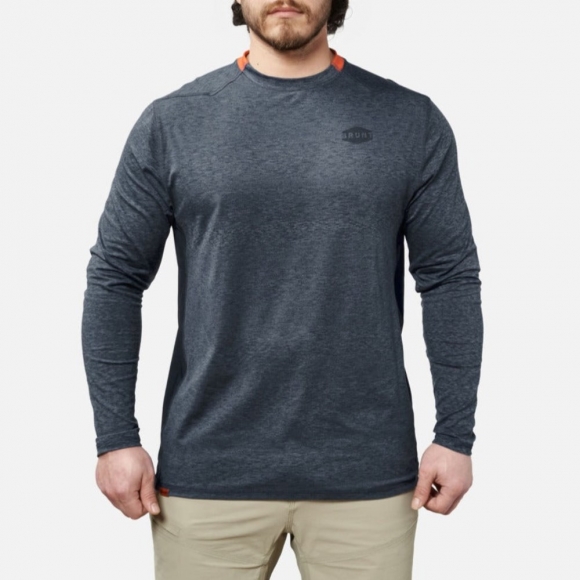 Latest Brunt The McKenna Long Sleeve Tech Shirt - Blue Heather