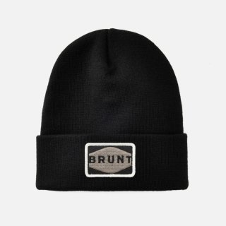 Latest Brunt Cuffed Beanies - Black with Patch