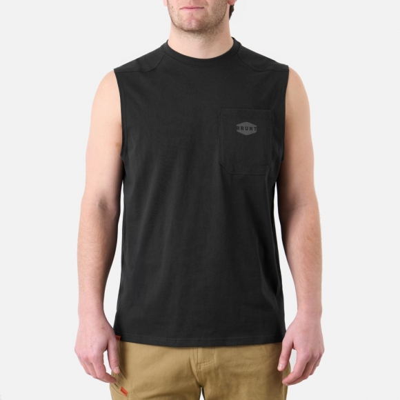 Latest Brunt The Martin Sleeveless Pocket Tee - Black
