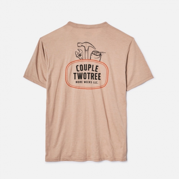 Latest Brunt The Couple Twotree Tee - Desert Tan Latest Brunt The Couple Twotree Tee - Desert Tan