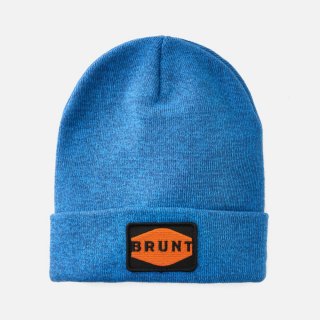Latest Brunt Cuffed Beanies - Heather Blue with Patch