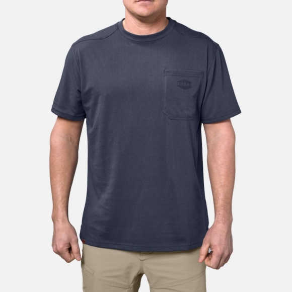 Latest Brunt The Martin Pocket Tee - Navy Blue Latest Brunt The Martin Pocket Tee - Navy Blue