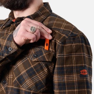 Latest Brunt The Flannel Shirt - Dark Brown Plaid Latest Brunt The Flannel Shirt - Dark Brown Plaid
