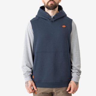 Latest Brunt The Shevlin Sleeveless Hoodie - Navy Blue