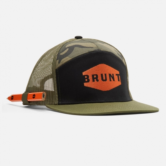 Latest Brunt Flat Brim Snapbacks - Army Green Camo Latest Brunt Flat Brim Snapbacks - Army Green Camo