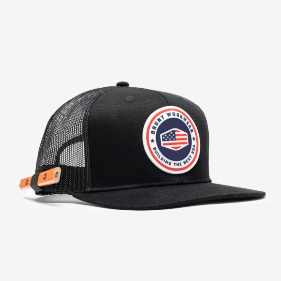 Latest Brunt The USA 250 Flat Brim Snapback - Black Latest Brunt The USA 250 Flat Brim Snapback - Black