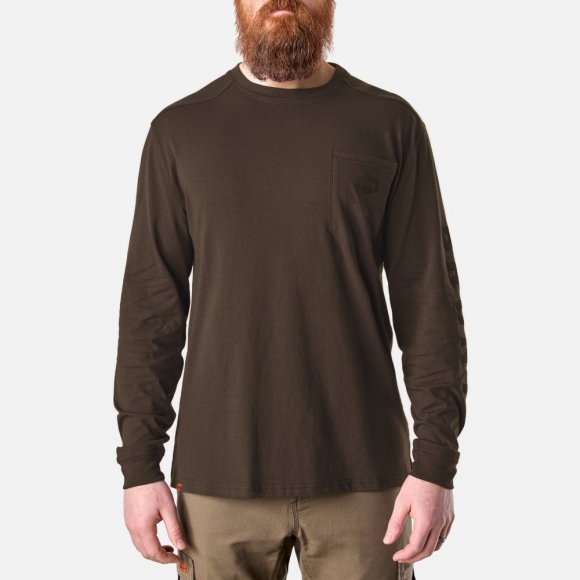 Latest Brunt The Martin Long Sleeve Pocket Tee - Brown