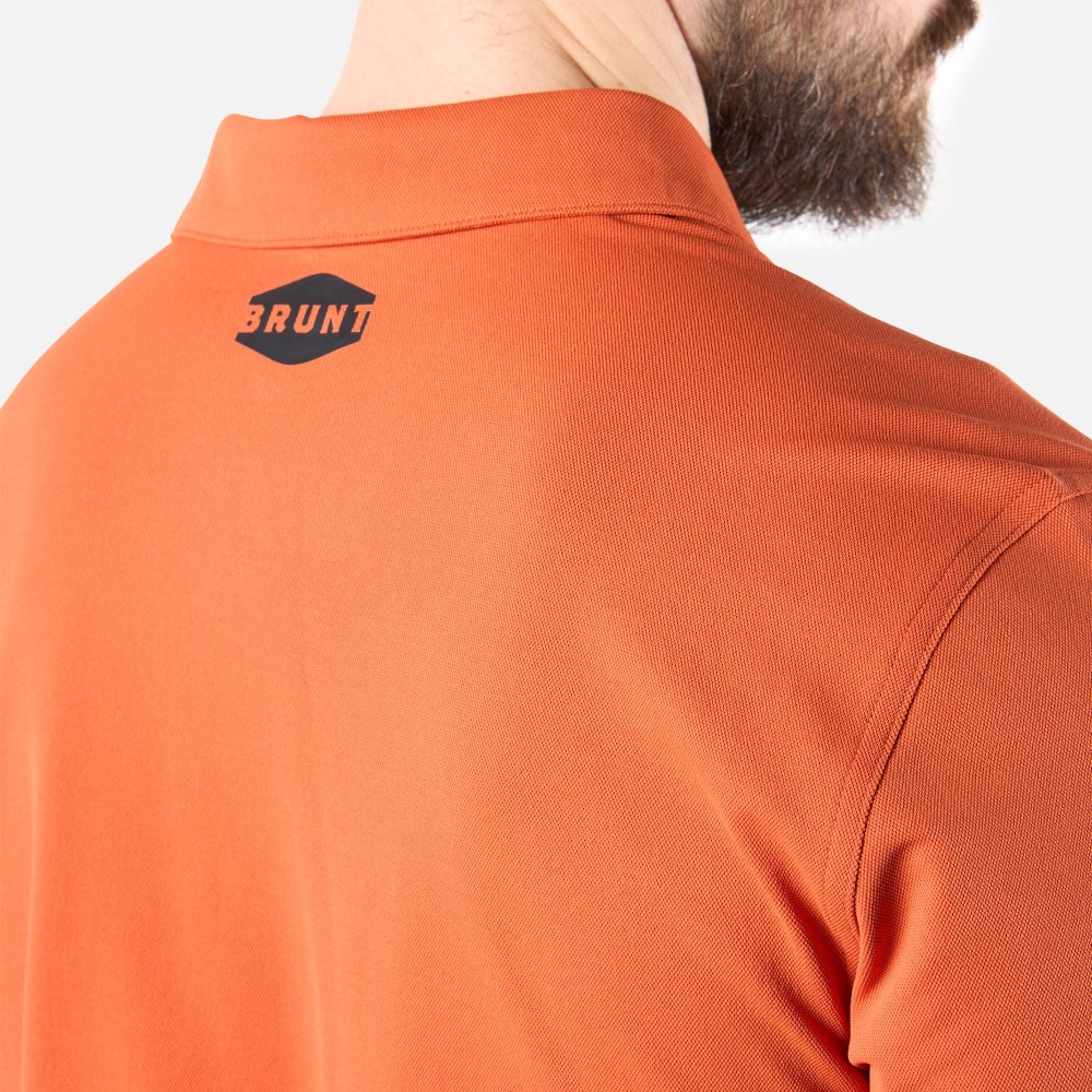 Latest Brunt The Stretch Polo - Latest Brunt Orange