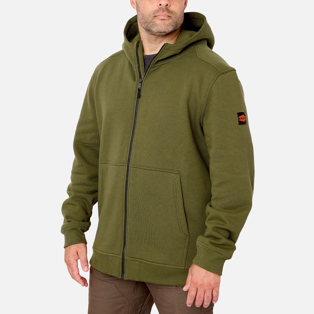 Latest Brunt The Shevlin Full-Zip Hoodie - Hunter Green