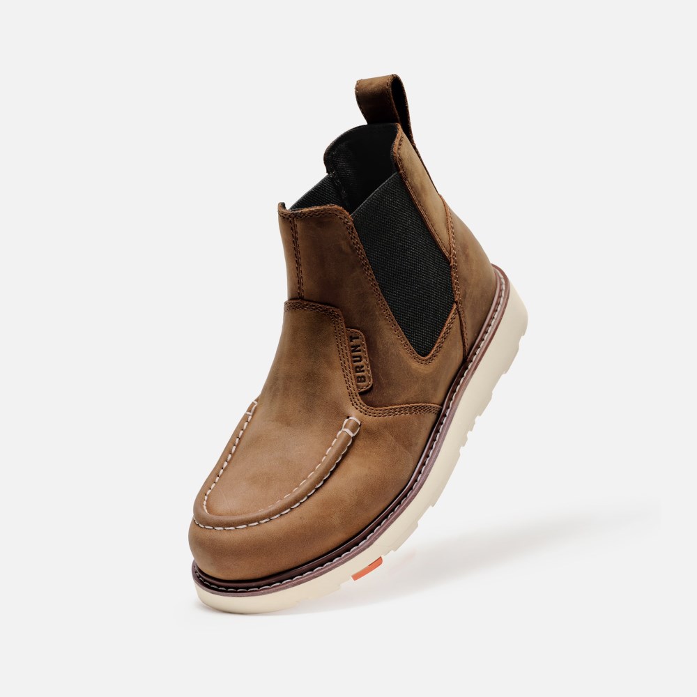 Latest Brunt The Ohman Moc Toe (Soft Toe) - Brown