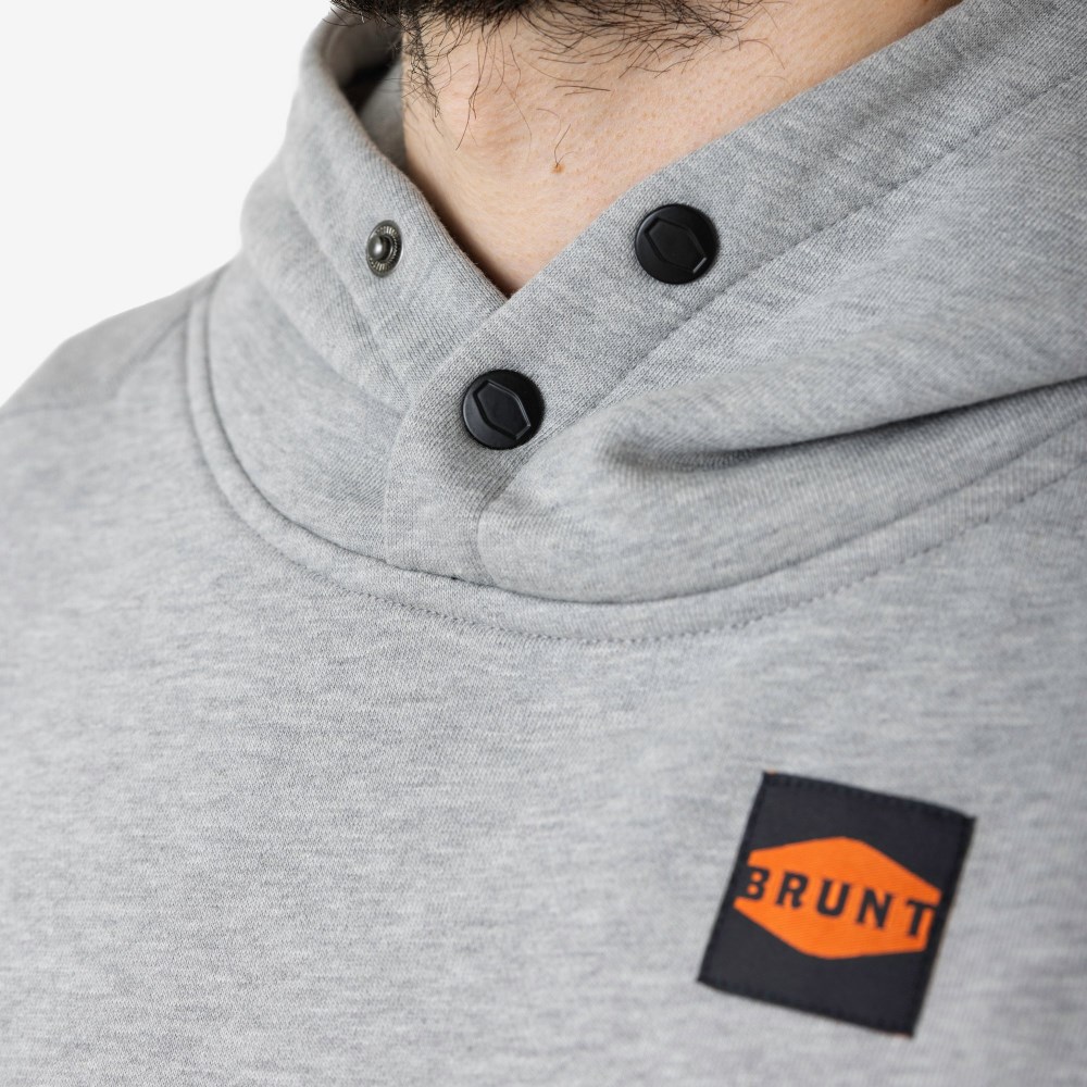 Latest Brunt The Shevlin Sleeveless Hoodie - Light Grey Heather