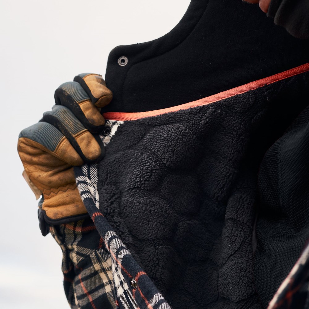 Latest Brunt The Flannel Jacket - Charcoal and Black Plaid
