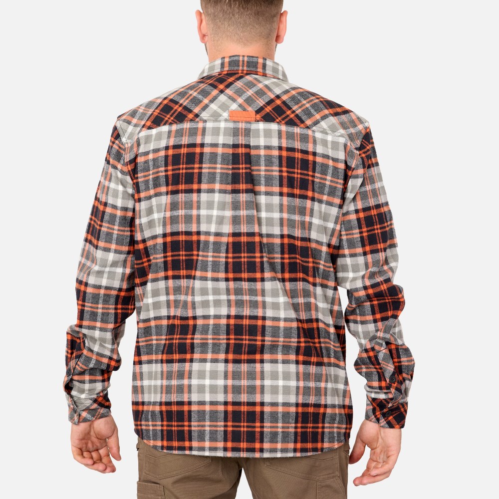 Latest Brunt The Flannel Shirt - Grey Plaid