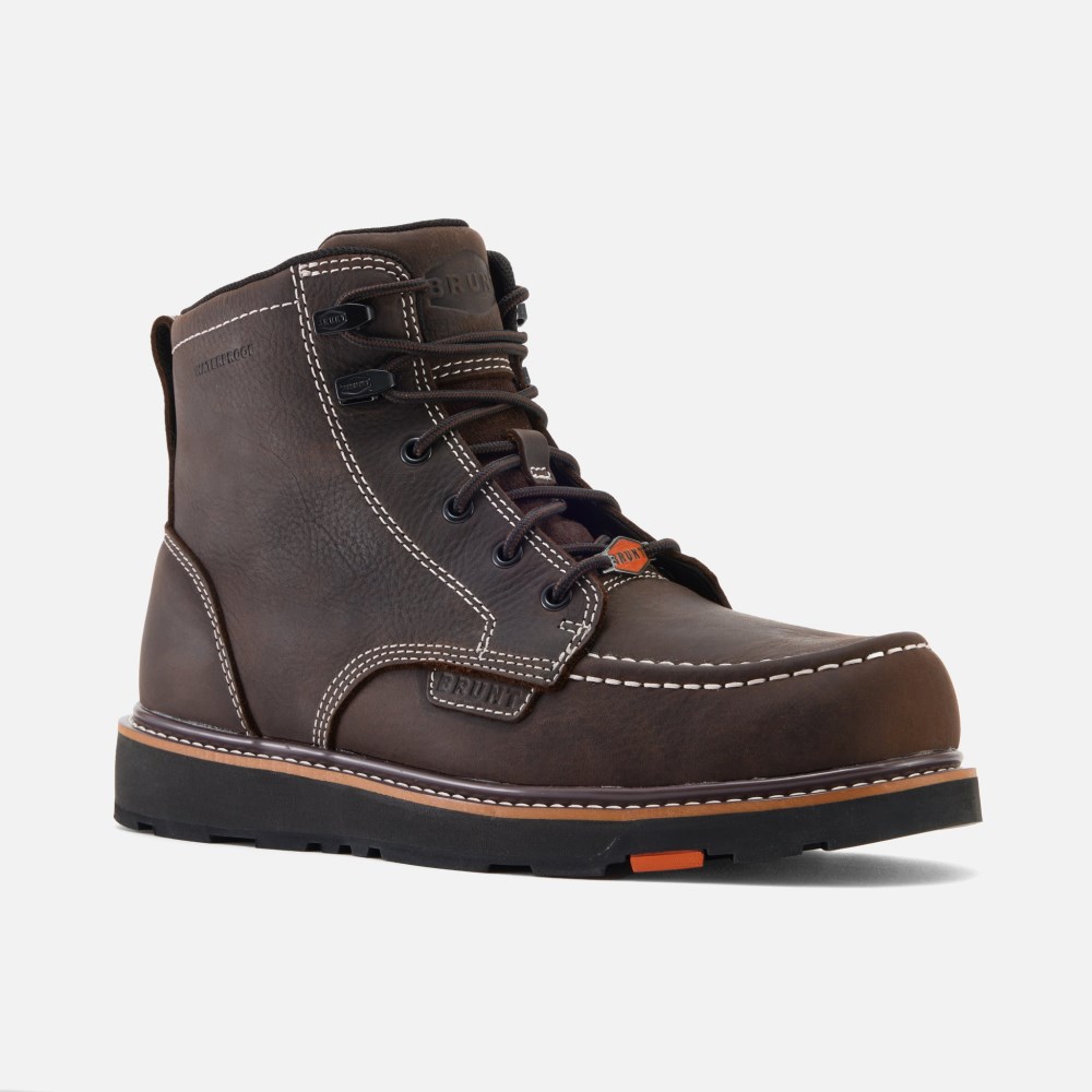 Latest Brunt The Marin Waterproof (Soft Toe) - Dark Brown
