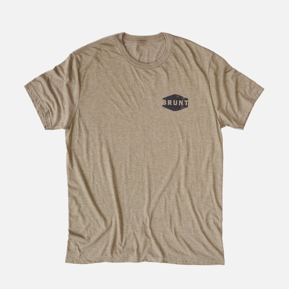 Latest Brunt The No B.S. Tee - Light Brown Heather