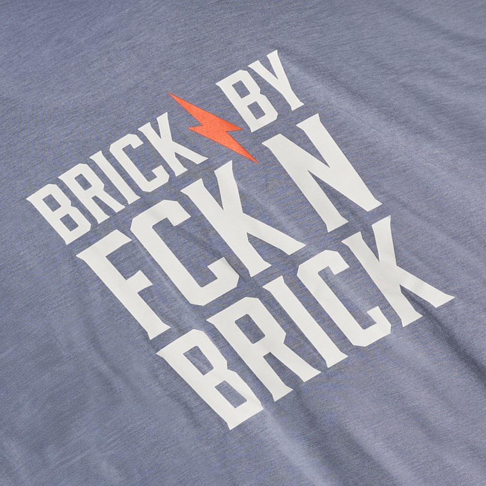 Latest Brunt The Brick x Brick Tee - Light Blue Heather