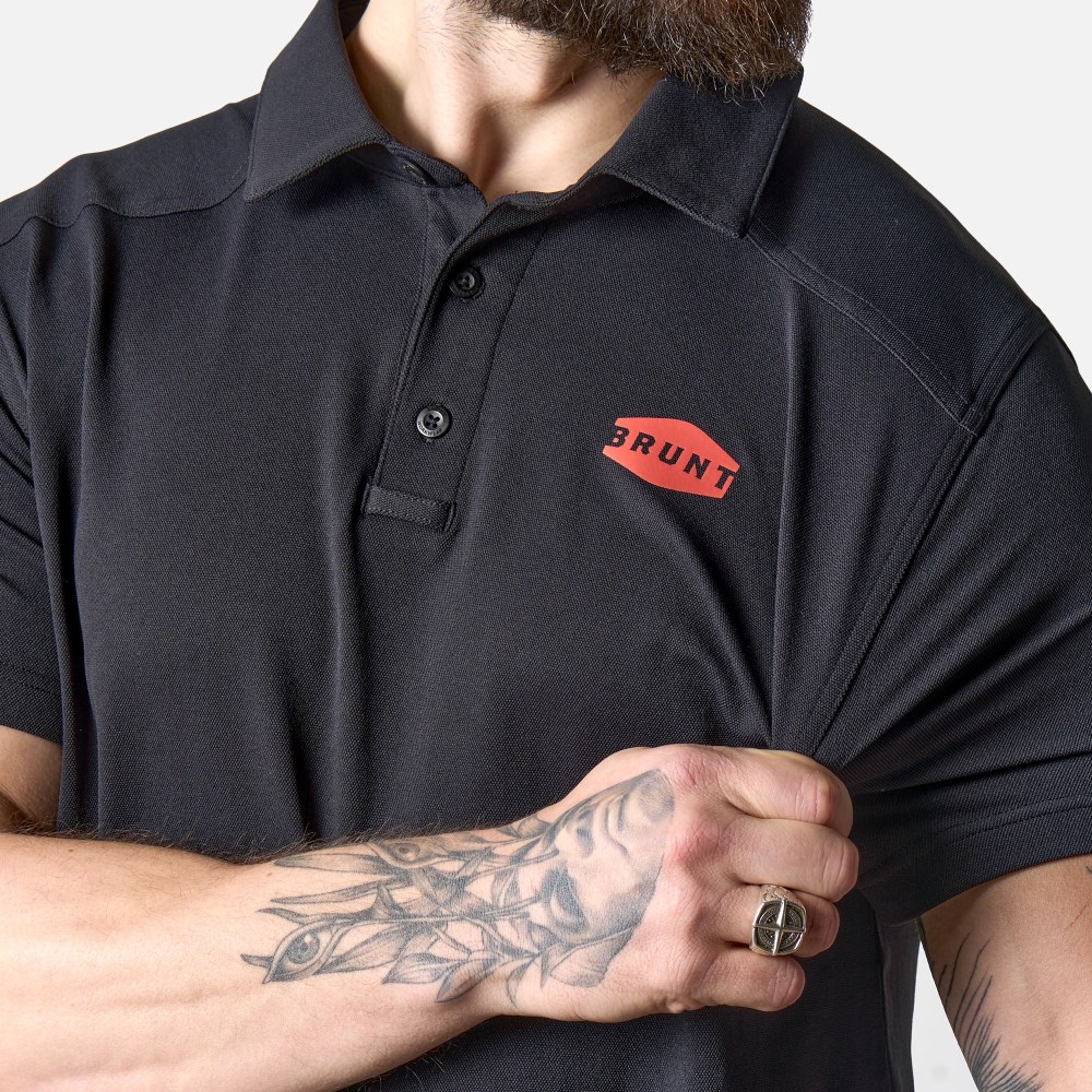 Latest Brunt The Stretch Polo - Black