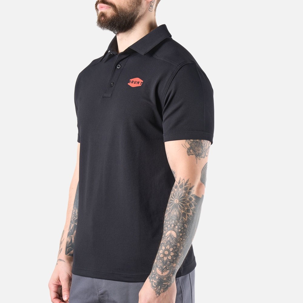 Latest Brunt The Stretch Polo - Black