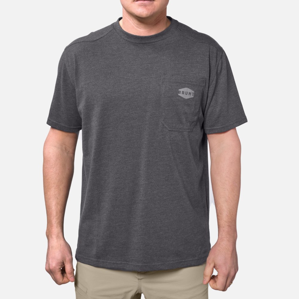 Latest Brunt The Martin Short Sleeve Pocket Tee Pack - Ashfall