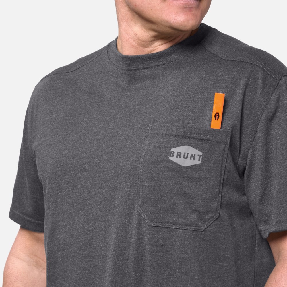 Latest Brunt The Martin Short Sleeve Pocket Tee Pack - Ashfall