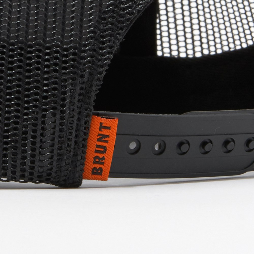 Latest Brunt Curved Brim Snapbacks - Black