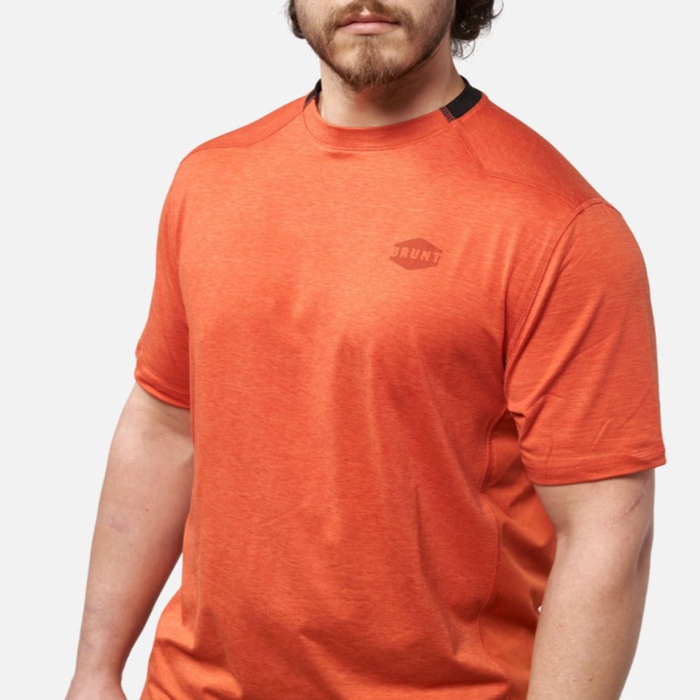Latest Brunt The McKenna Tech Shirt - Orange Heather