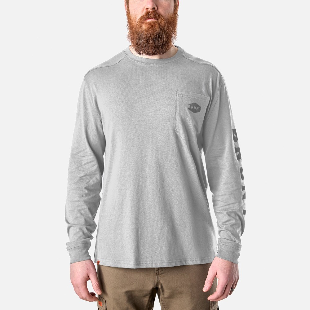 Latest Brunt The Martin Long Sleeve Pocket Tee Pack - Voltage