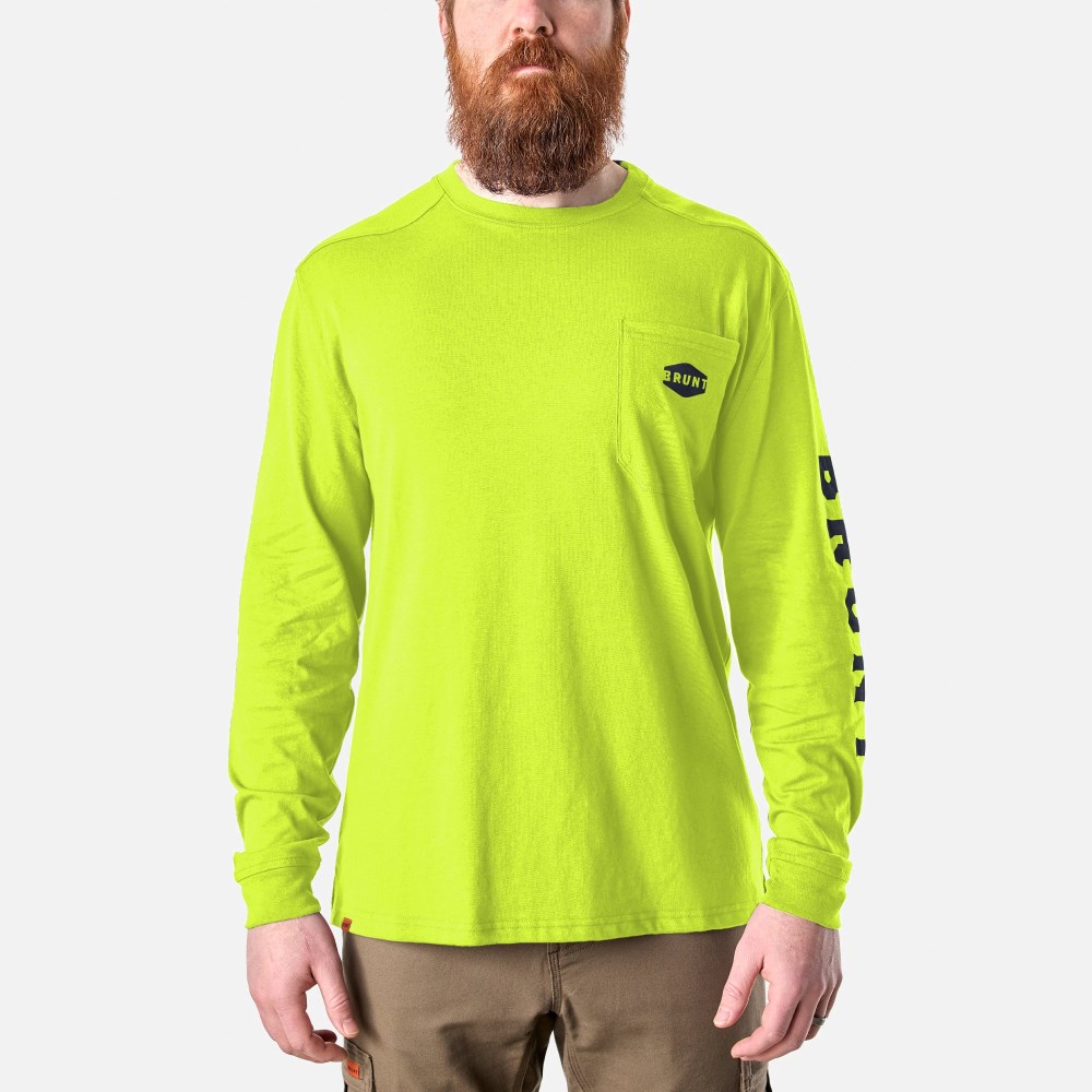 Latest Brunt The Martin Long Sleeve Pocket Tee Pack - Voltage