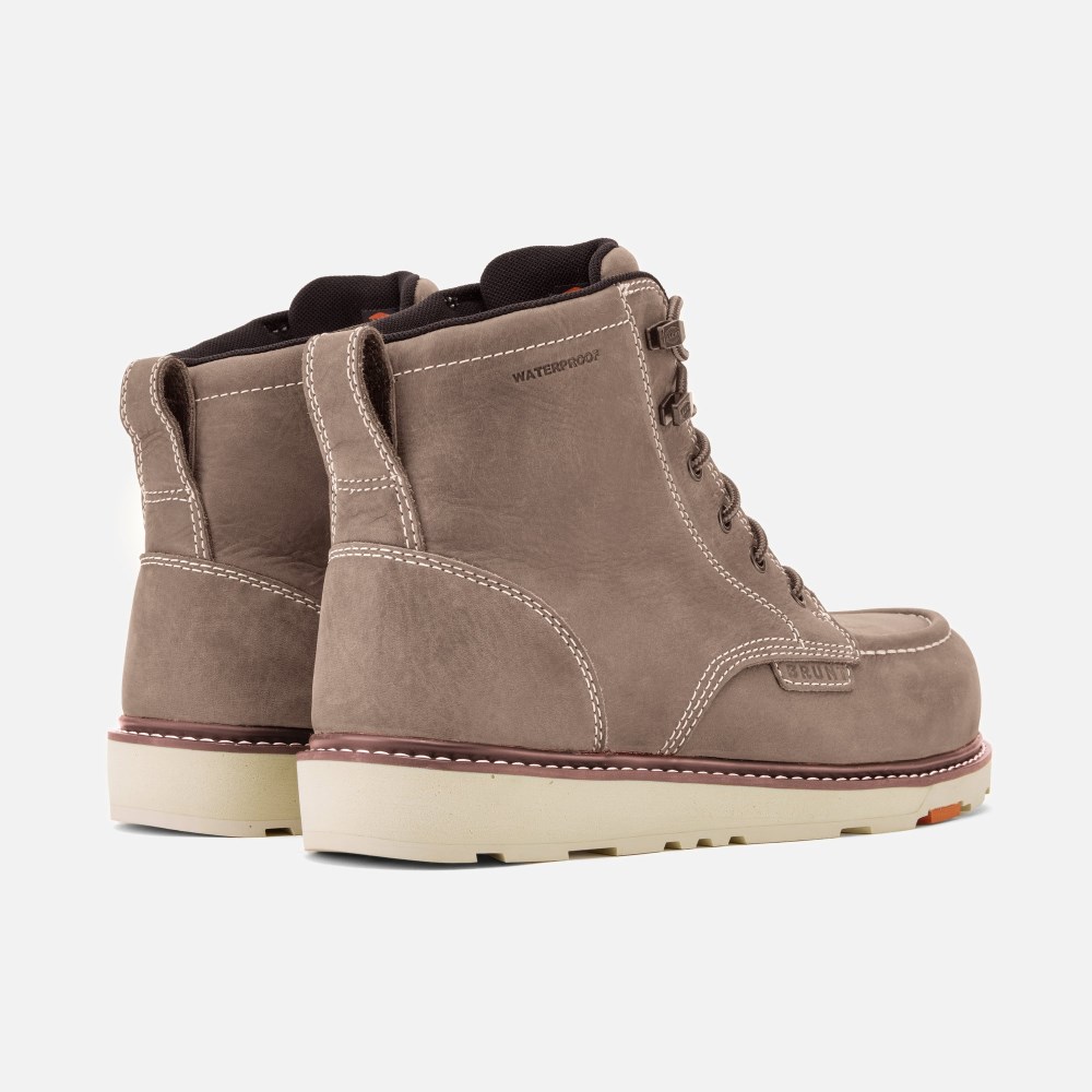 Latest Brunt The Light Grey Marin Waterproof (Soft Toe) - Light Grey