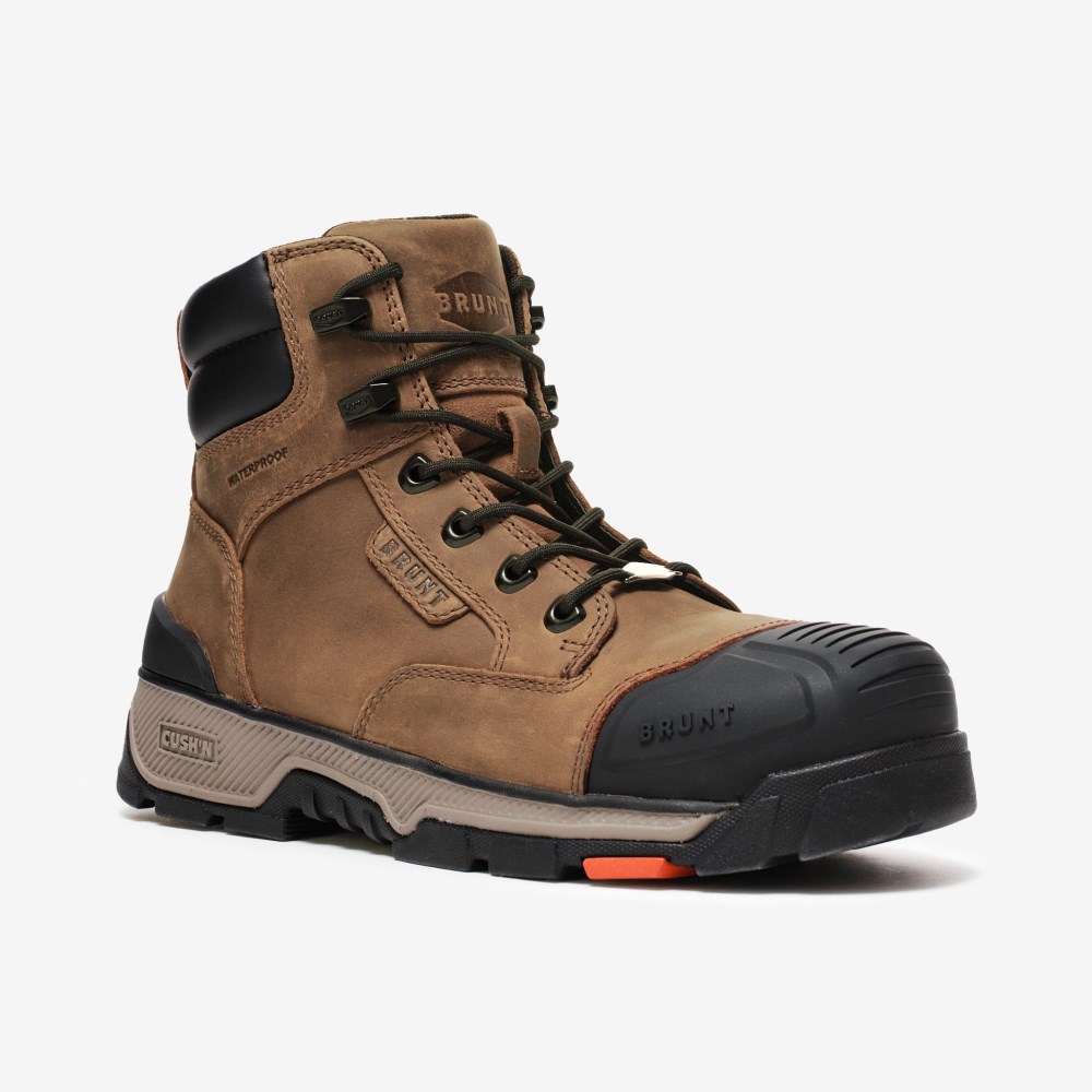 Latest Brunt The Perkins Waterproof (Soft Toe) - Brown