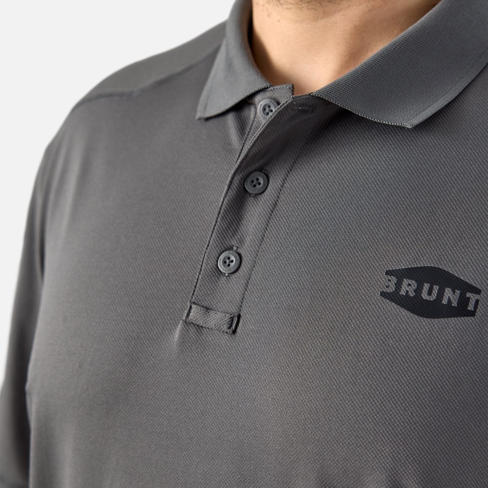 Latest Brunt The Ventilated Tech Polo - Carbon