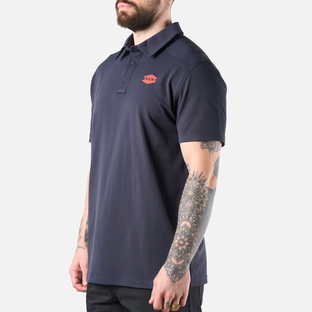 Latest Brunt The Stretch Polo - Navy