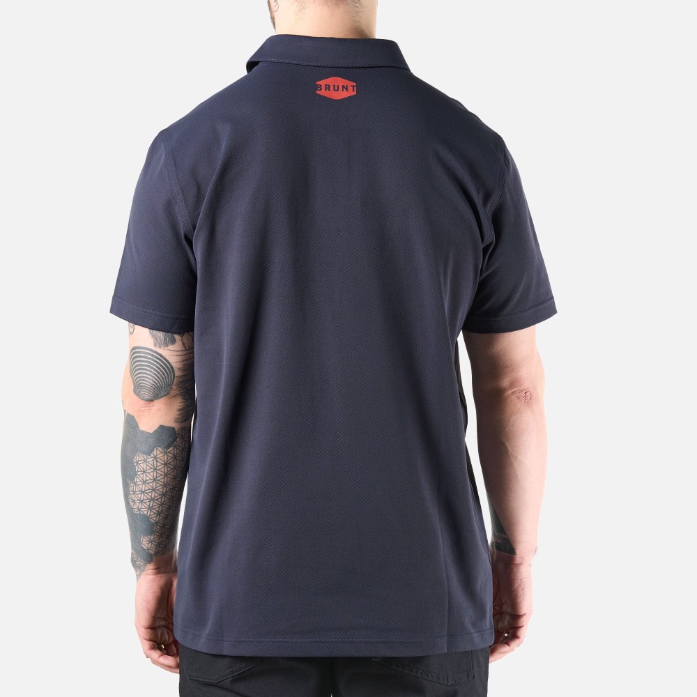 Latest Brunt The Stretch Polo - Navy