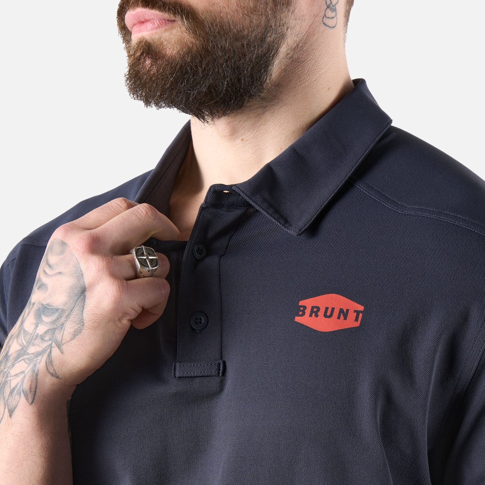 Latest Brunt The Stretch Polo - Navy