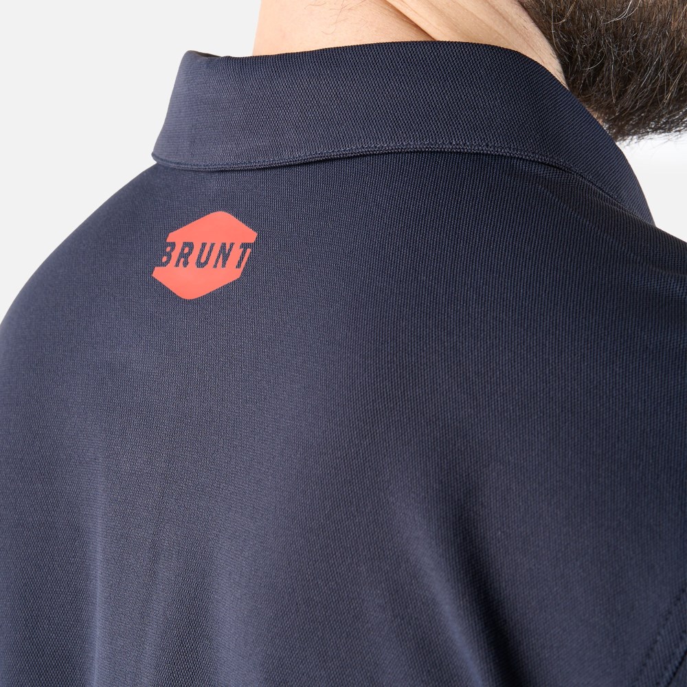 Latest Brunt The Stretch Polo - Navy