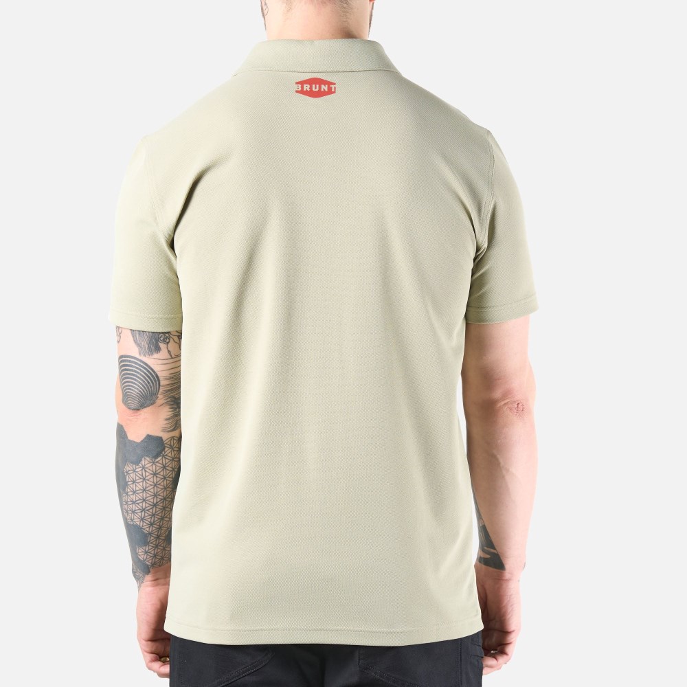 Latest Brunt The Stretch Polo - Khaki